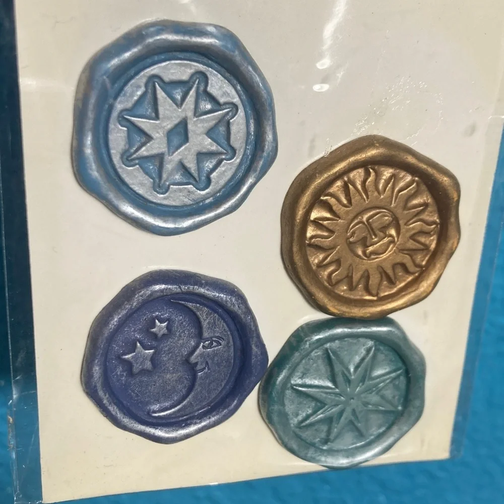 5‎ for $10: Sonnets 4 Faux Wax Seals Set by Sharon Soneff